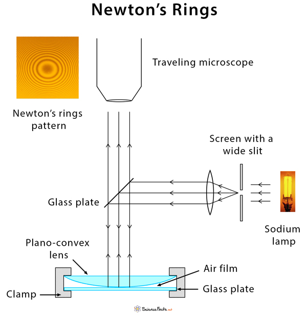 Optical images of Newton's rings on silicon surface. (a) Newton's rings...  | Download Scientific Diagram
